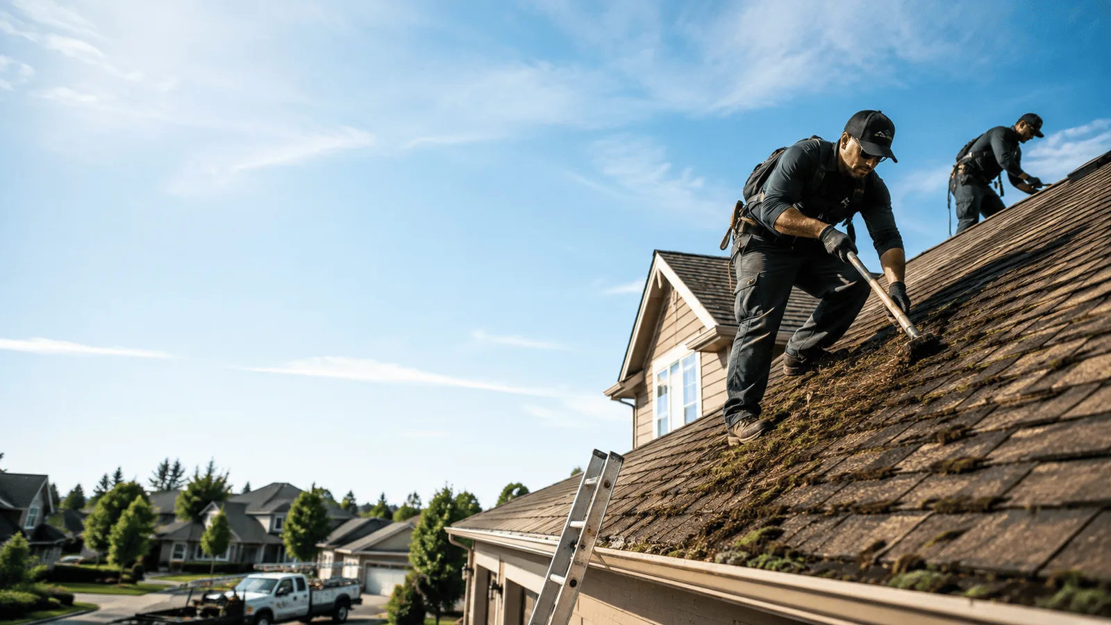 Roof Moss Removal in Stanton, MI near me